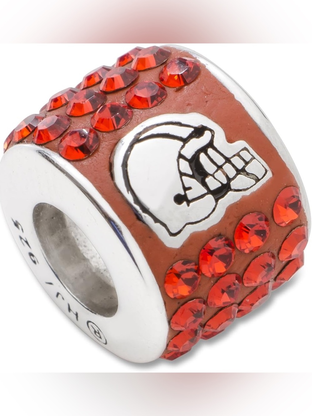 Cleveland Browns Sterling Silver Football Charm